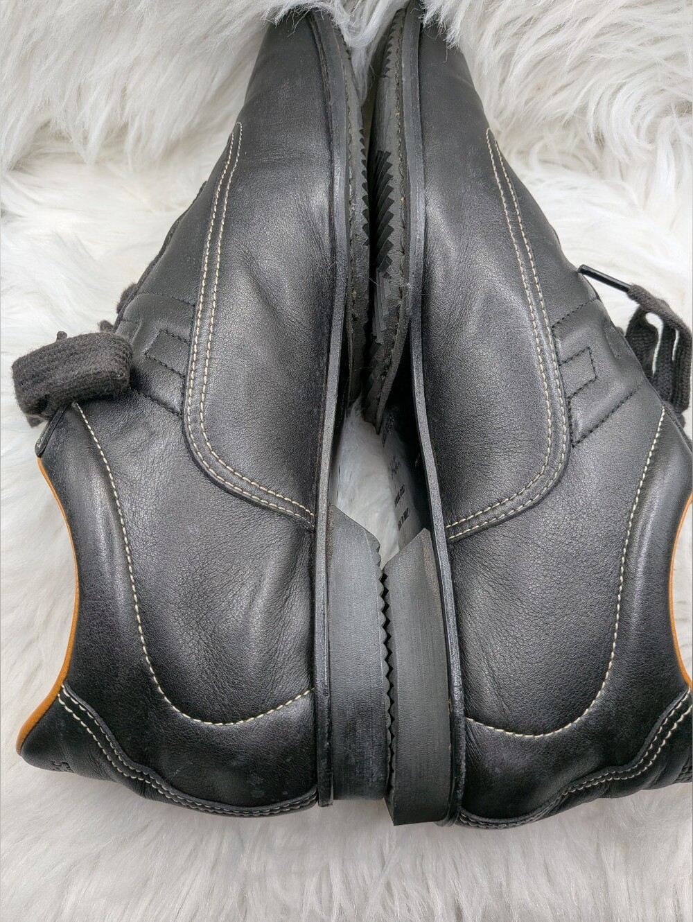 Hermès Men's Black Leather Sneakers – EU 38.5 – 5.5-6US Made in Italy - Picture 7 of 11